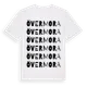 White t-shirt med Övermora ordlek t-shirt