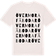 Vintage White t-shirt med Övermora fäbodar ordlek t-shirt