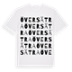 White t-shirt med Översätra ordlek t-shirt
