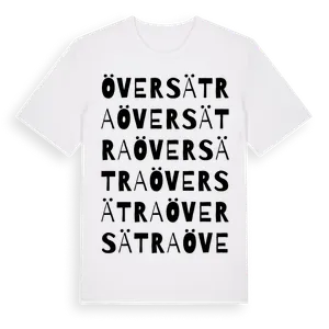 Översätra ordlek t-shirt – ekologisk bomull t-shirt från Pinshirt