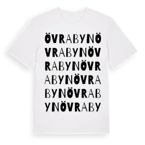 Övra Byn ordlek t-shirt – ekologisk bomull t-shirt från Pinshirt