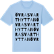 Blue Soul t-shirt med Övra Svarthyttan ordlek t-shirt
