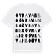White t-shirt med Övra Vanbo ordlek t-shirt