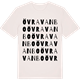 Vintage White t-shirt med Övra Vanbo ordlek t-shirt