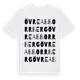 White t-shirt med Övre Abborrberg ordlek t-shirt