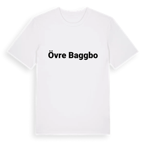 Övre Baggbo fetstil t-shirt – ekologisk bomull t-shirt från Pinshirt