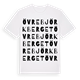 Övre Björkberget ordlek t-shirt