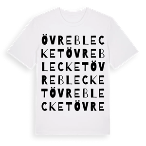 Övre Blecket ordlek t-shirt – ekologisk bomull t-shirt från Pinshirt