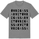 Mid Heather Gray t-shirt med Övre Gassarvet ordlek t-shirt