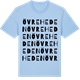 Blue Soul t-shirt med Övre Heden ordlek t-shirt