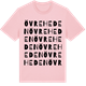 Pink Cotton t-shirt med Övre Heden ordlek t-shirt