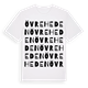 White t-shirt med Övre Heden ordlek t-shirt