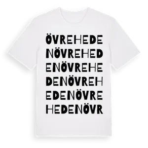 Övre Heden ordlek t-shirt – ekologisk bomull t-shirt från Pinshirt