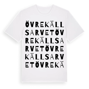 Övre Källsarvet ordlek t-shirt – ekologisk bomull t-shirt från Pinshirt