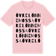 Pink Cotton t-shirt med Övre Lönnemossa ordlek t-shirt