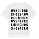 White t-shirt med Övre Lönnemossa ordlek t-shirt