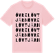 Pink Cotton t-shirt med Övre Lövtjärn ordlek t-shirt