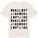 Vintage White t-shirt med Övre Lövtjärn ordlek t-shirt
