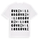 White t-shirt med Övre Milborg ordlek t-shirt
