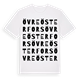 White t-shirt med Övre Österfors ordlek t-shirt