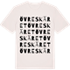 Vintage White t-shirt med Övre Skäret ordlek t-shirt