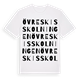 Övre Skisskolningen ordlek t-shirt
