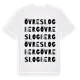 White t-shirt med Övre Slogberg ordlek t-shirt