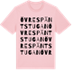Pink Cotton t-shirt med Övre Späntstugan ordlek t-shirt