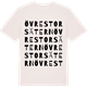 Vintage White t-shirt med Övre Storsätern ordlek t-shirt