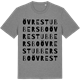 Mid Heather Gray t-shirt med Övre Stubbersbo ordlek t-shirt