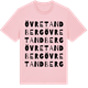 Pink Cotton t-shirt med Övre Tandberg ordlek t-shirt
