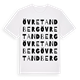 White t-shirt med Övre Tandberg ordlek t-shirt