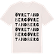 Vintage White t-shirt med Övre Tandberg ordlek t-shirt