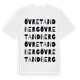White t-shirt med Övre Tandberg ordlek t-shirt