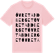 Pink Cotton t-shirt med Övre Tandberget ordlek t-shirt