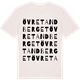 Vintage White t-shirt med Övre Tandberget ordlek t-shirt