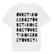 White t-shirt med Övre Tandberget ordlek t-shirt