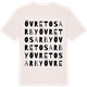 Vintage White t-shirt med Övre Tosarby ordlek t-shirt
