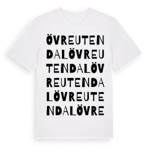 Övre Utendal ordlek t-shirt – ekologisk bomull t-shirt från Pinshirt