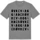 Mid Heather Gray t-shirt med Övre Varggården ordlek t-shirt