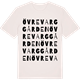 Vintage White t-shirt med Övre Varggården ordlek t-shirt