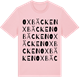 Pink Cotton t-shirt med Oxbäcken ordlek t-shirt