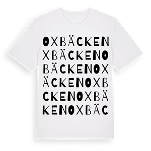 Oxbäcken ordlek t-shirt – ekologisk bomull t-shirt från Pinshirt
