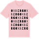 Pink Cotton t-shirt med Oxberg ordlek t-shirt