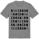 Mid Heather Gray t-shirt med Oxbergsgården ordlek t-shirt