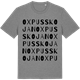 Mid Heather Gray t-shirt med Oxpusskojan ordlek t-shirt