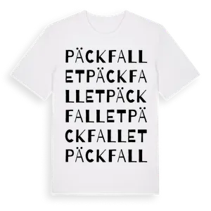Päckfallet ordlek t-shirt – ekologisk bomull t-shirt från Pinshirt