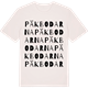 Vintage White t-shirt med Päkbodarna ordlek t-shirt