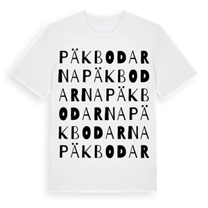 Päkbodarna ordlek t-shirt – ekologisk bomull t-shirt från Pinshirt
