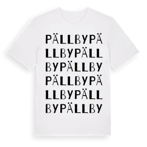 Pällby ordlek t-shirt – ekologisk bomull t-shirt från Pinshirt